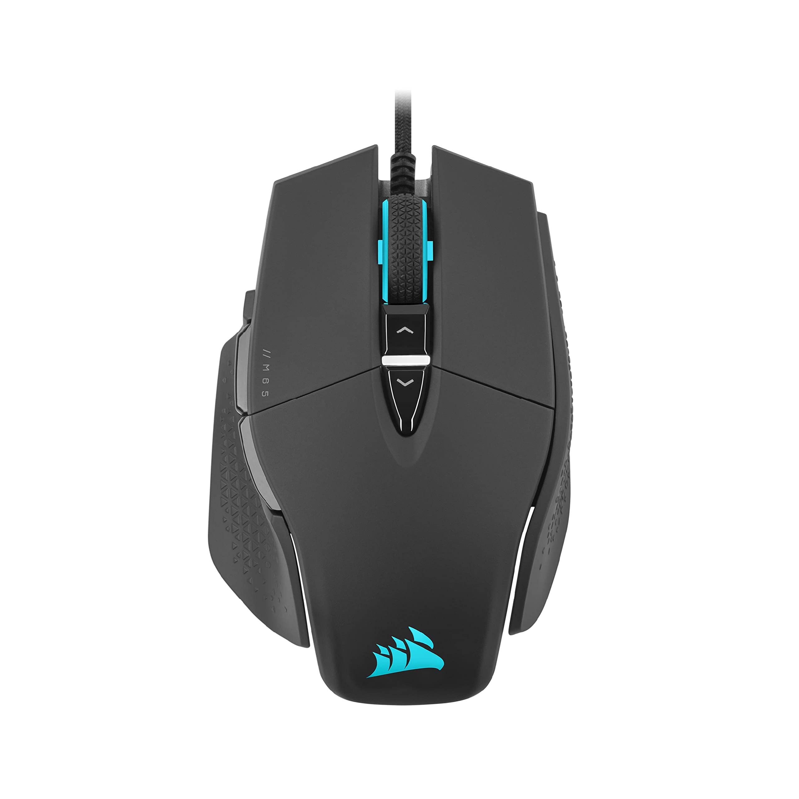 Corsair M65 RGB ULTRA Tunable FPS Gaming Mouse - CORSAIR MARKSMAN 26 000 DPI Optisk Sensor, Optiska Strömbrytare, AXON Hyper-Processing Technology, Sensor Fusion Control, Tunable Weight System - Svart - blackone