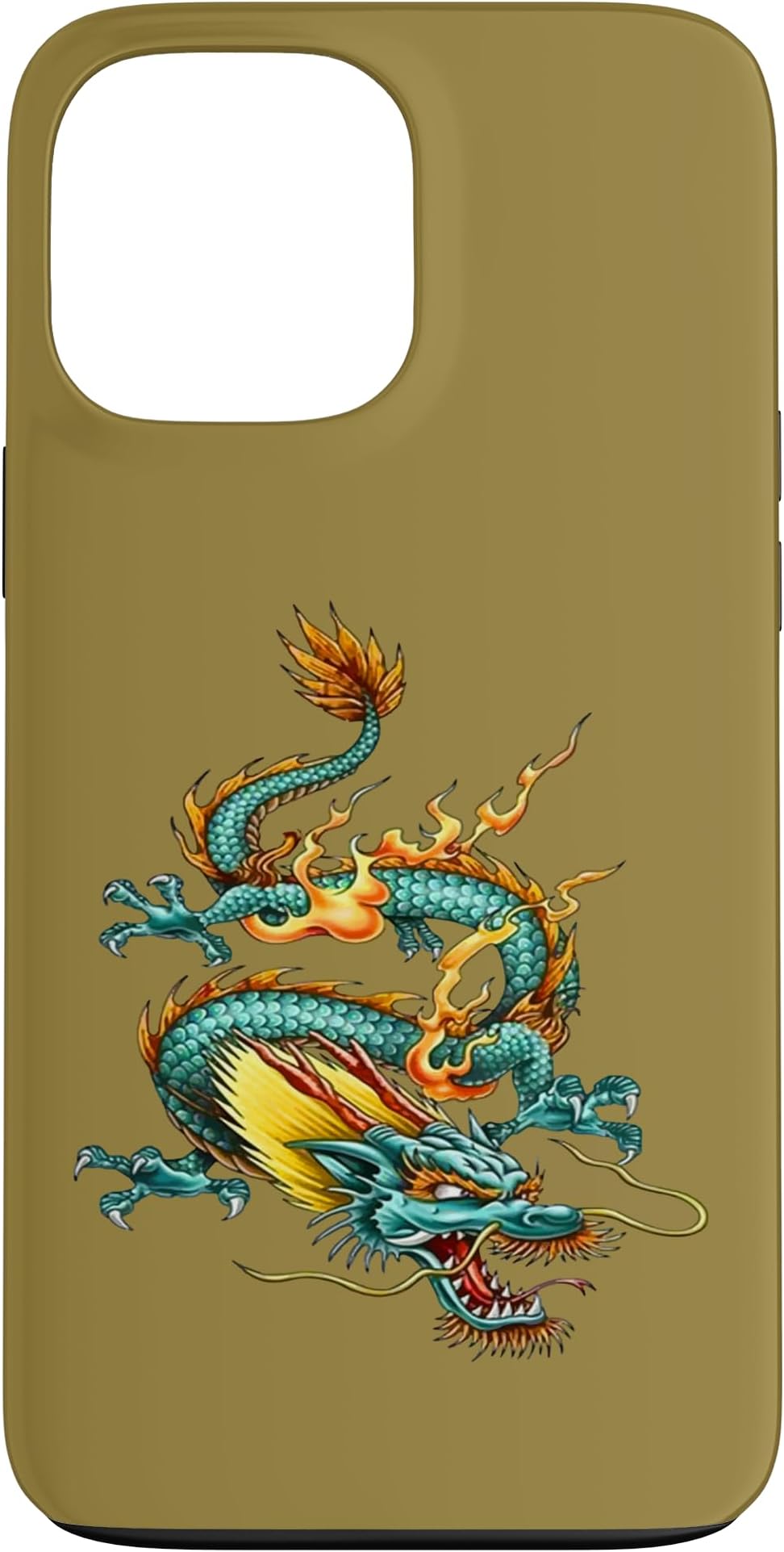 Chinese Ambitious Fire Dragon Mythical Creature Case for iPhone 13 Pro Max