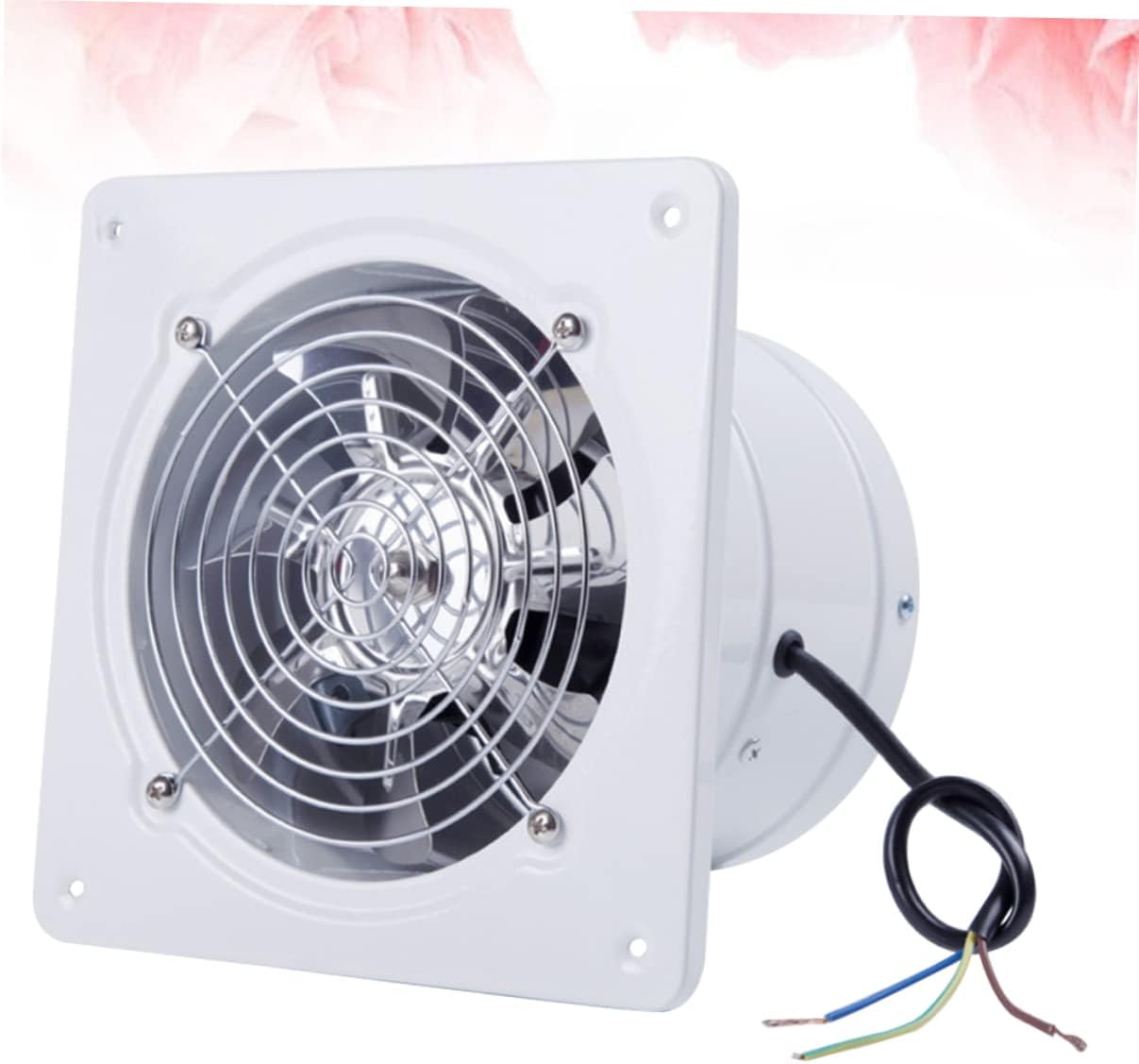 balacoo Wall Mount Ventilation Fan for Kitchen Bathroom Toilet Durable Stronger Wind Performance White Exhaust Fan for Efficient Airflow