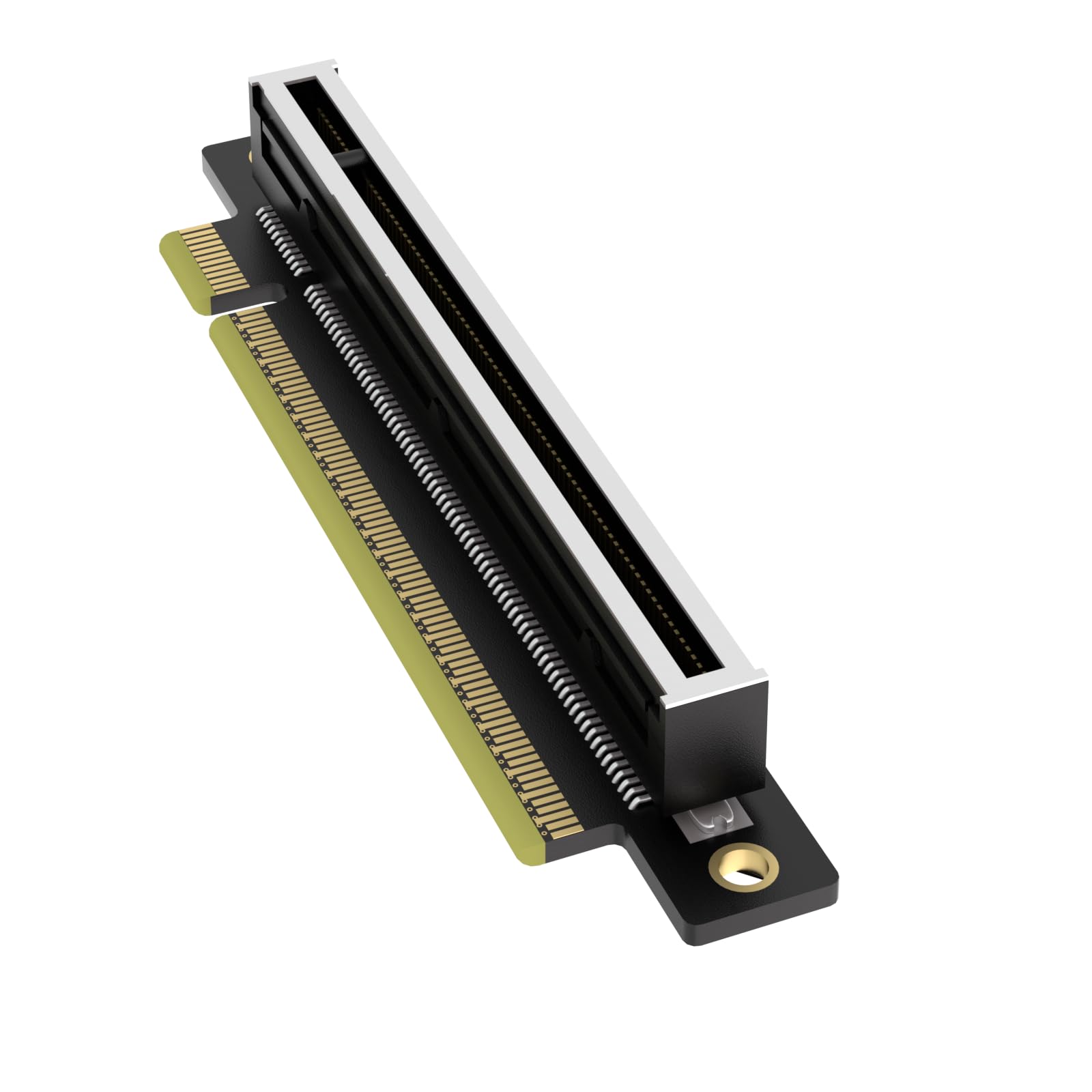 GLOTRENDS PA17 PCIe 5.0 X16 Carte Adaptateur, Angle Gauche et Profil Bas pour Installation dans Un Serveur 1U/2U