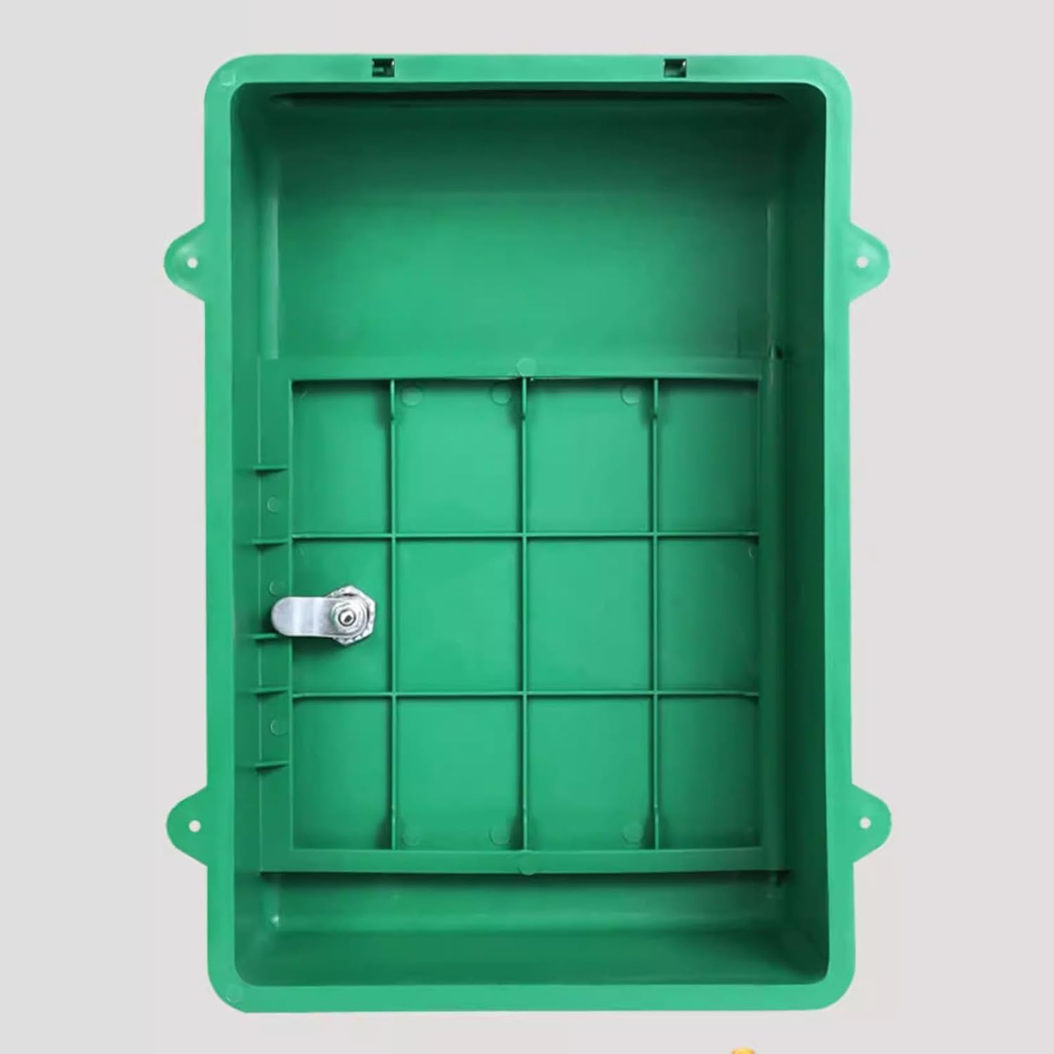 Plastic Mailbox, Wall Mount Mailbox with Lock and Key, Easy to Install, Curbside Mailbox for House Apartments and Bussiness After Hours Deposits(Red)