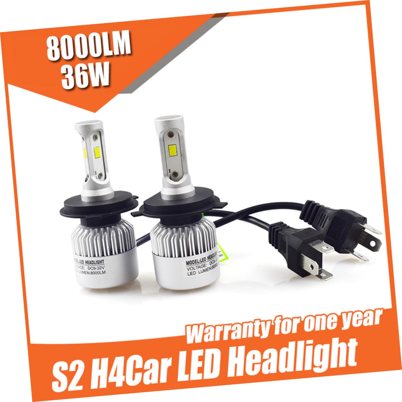 Cabilock 2 pièces Ampoule LED Csp pour Voiture Éclairage Puissant avec Refroidissement Rapide Étanche et Durable Lot de Remplace les Ampoules Halogènes
