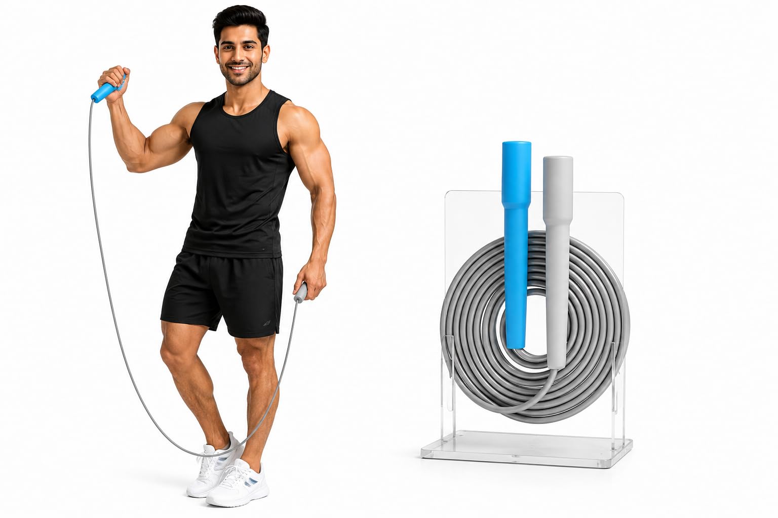 Skipping Rope For Men Gym Women Kids Adjustable Jump Freestyle Jump Rope-image-49