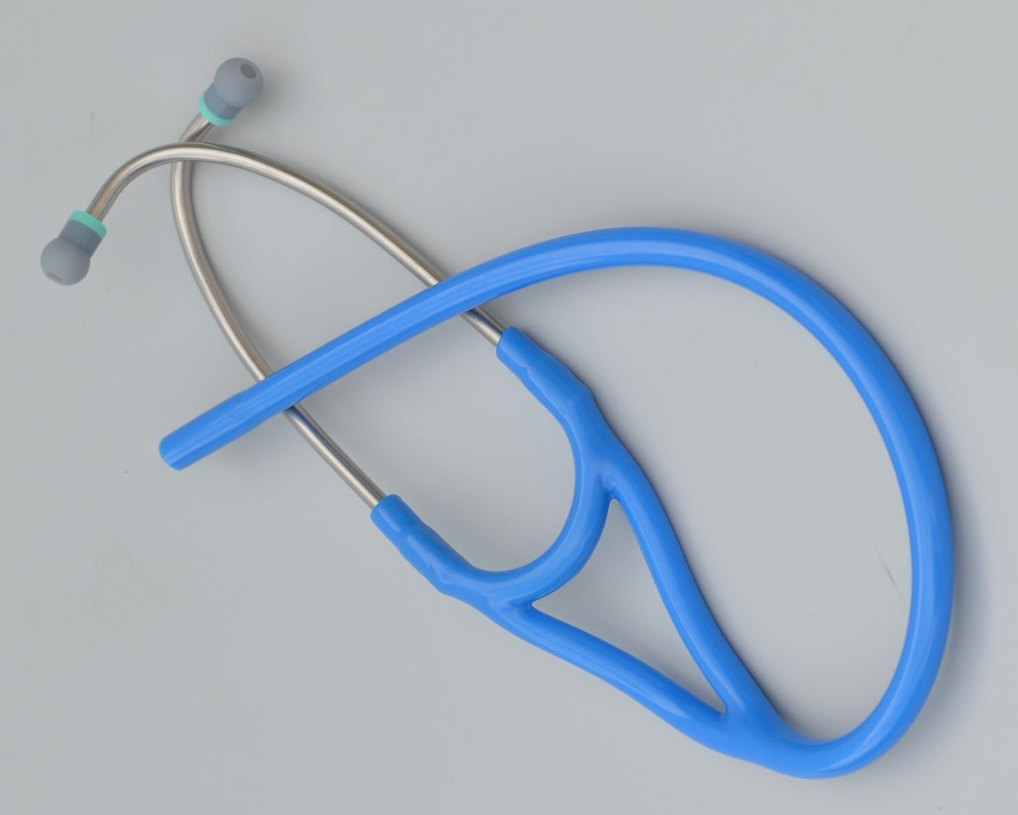 Replacement Tube (dual lumen binaurals) fits ALL leading brand dual-head Cardiology Stethoscopes - T71 SKY BLUE