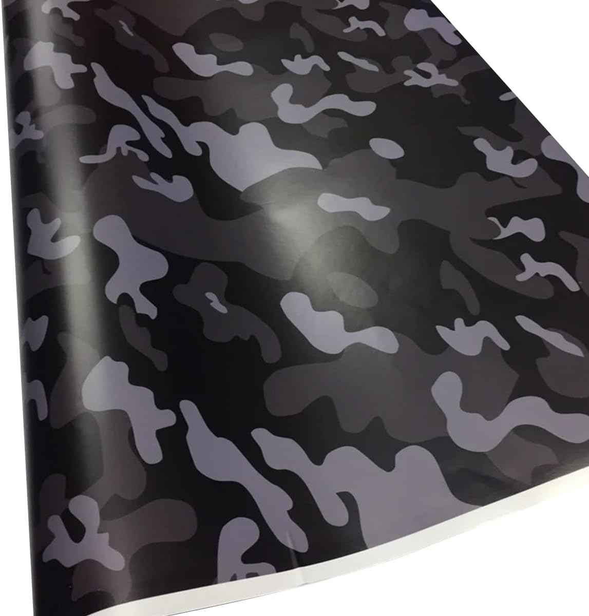 LKXHarleya Black, 30cmx152cm, Vinyl Film Self Adhesive Camouflage Car Wrap Film PVC Car Protective Film for Car Styling Bike Computer Motorcycle