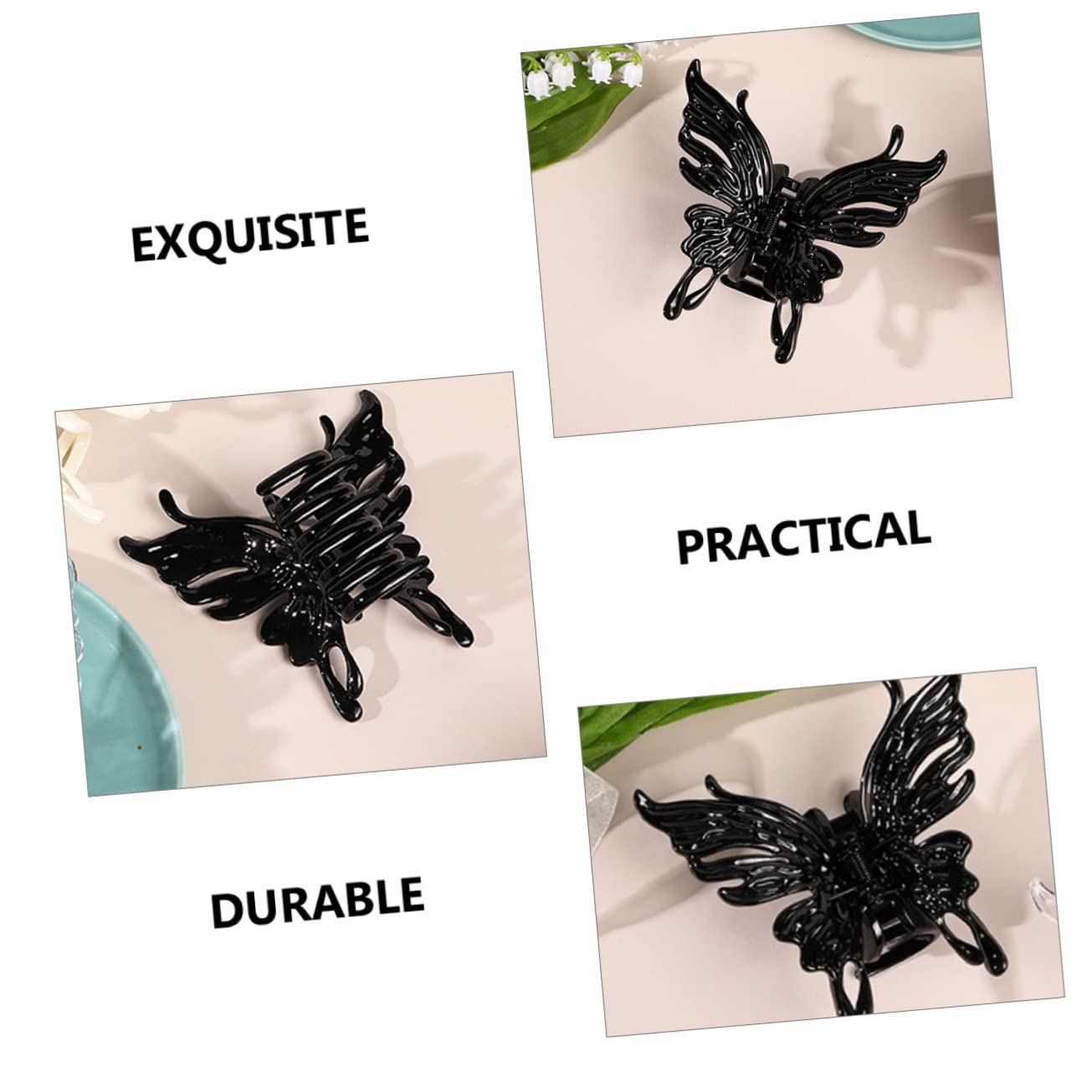 minkissy 12pezzi Fermagli Per Clip Grandi Da Farfalle Accessori Per Acconciature Eleganti e Versatili Per Donne e Ragazze Per Lunghi Corti e Sottile