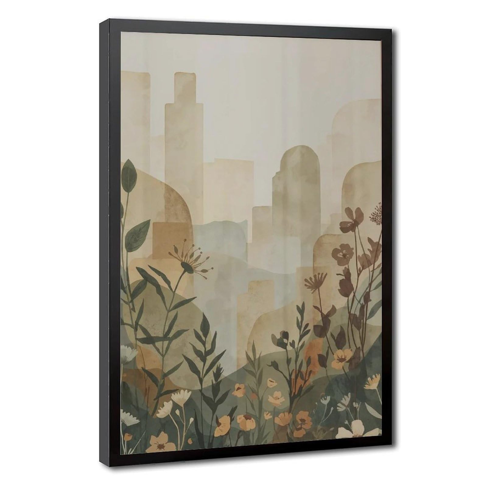 Bareronor Nature Wall Mural Canvas Poster Bedroom Decor Landscape Office Room Decor Gift 16" L X 24" W