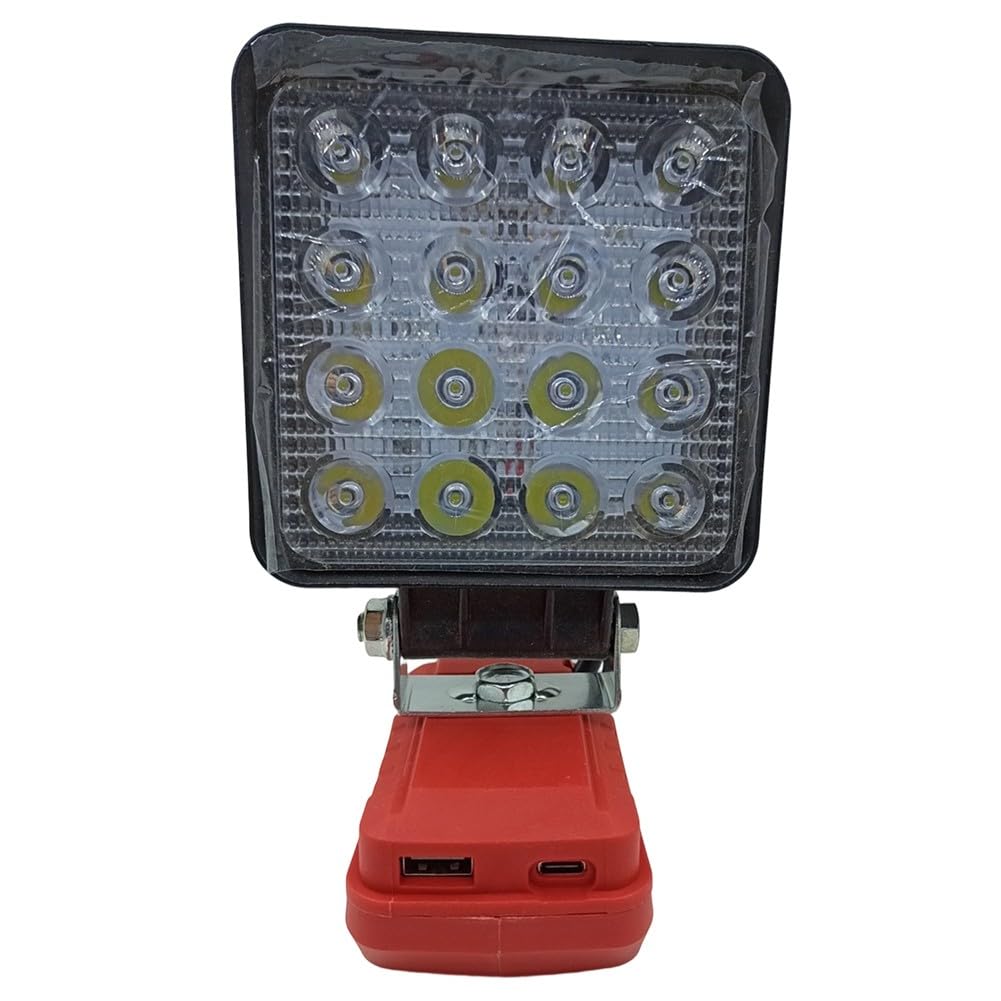 Akumulatorowa lampa robocza LED do użytku na zewnątrz, idealna na kemping, pasuje do akumulatorów 4511396 i 4511437