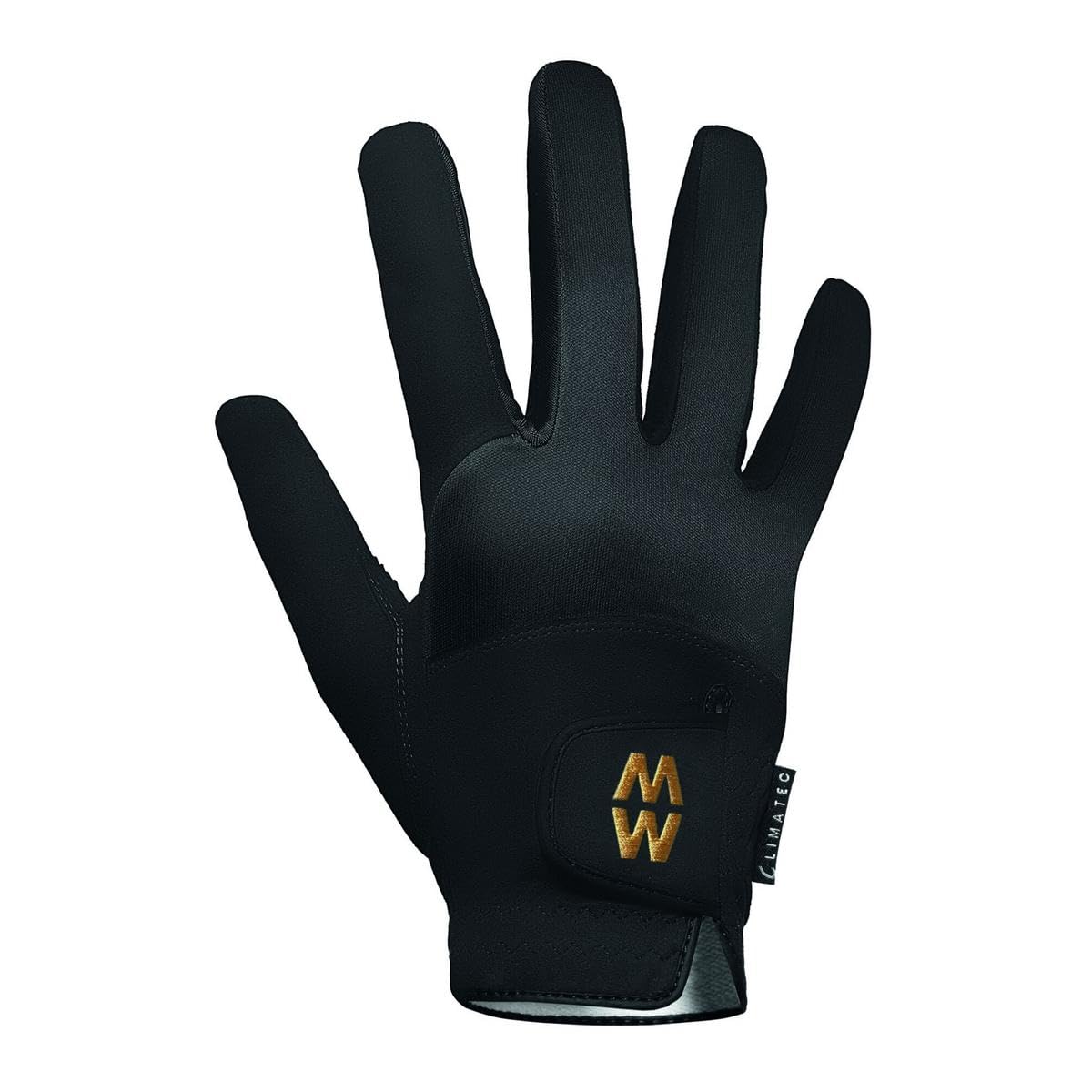 Macwet Men's & Women's 1 Pair Short Climatec Sports Gloves 8 Black