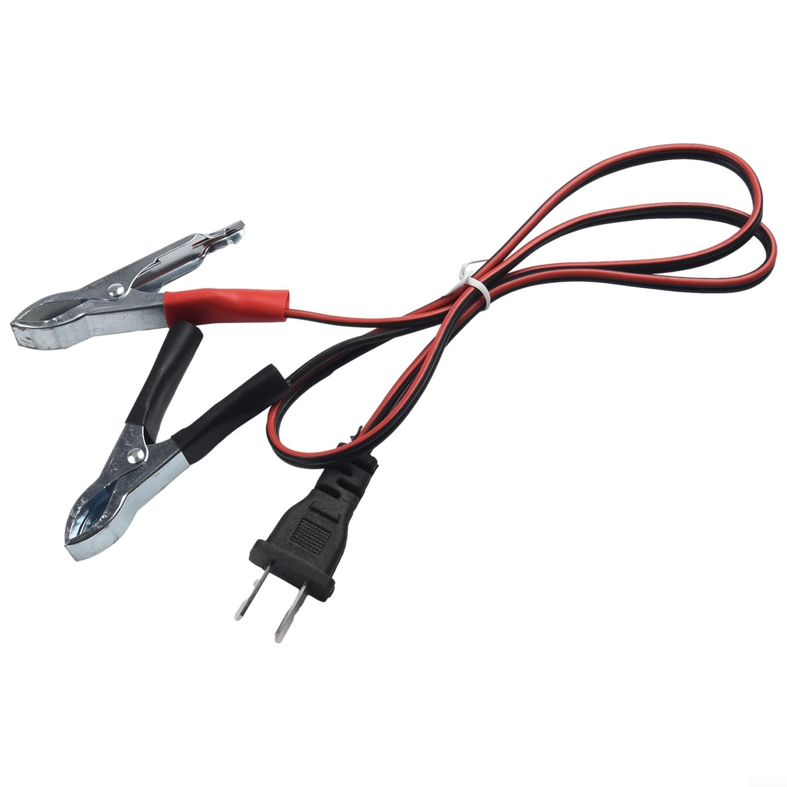 12V DC V-Type Generator Charging Cable With Clips For Predator 2000W, For CHAMPION, EF2000iS, For POWERMATE & More Inverter Generators, 60Cm Red Black