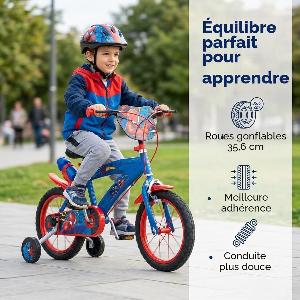 TOIMSA Huffy Vélo 14" Spiderman 4/6 Ans