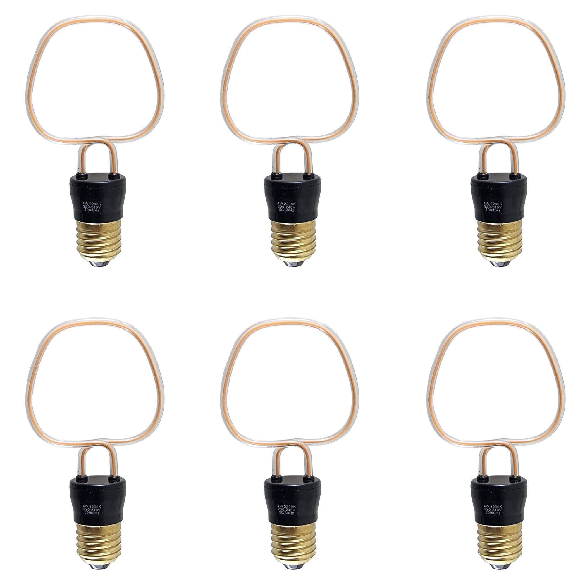 LEDSone 4W LED Neon Decorative Light, Light Signs LED Neon Light Room Decor Night Lights lamp Indoor Lighting Bedside and Table Lamps for Bedroom Christmas Party Bar, Pack of 6 — image 1