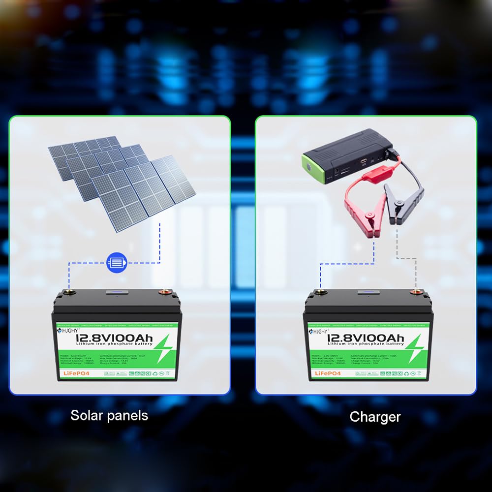 12,8 V 100 Ah LiFePO4 litowo-jonowe akumulatory z BMS 12 V akumulator litowo-żelazowo-fosforanowy do silników zaburtowych Solar RV Marine