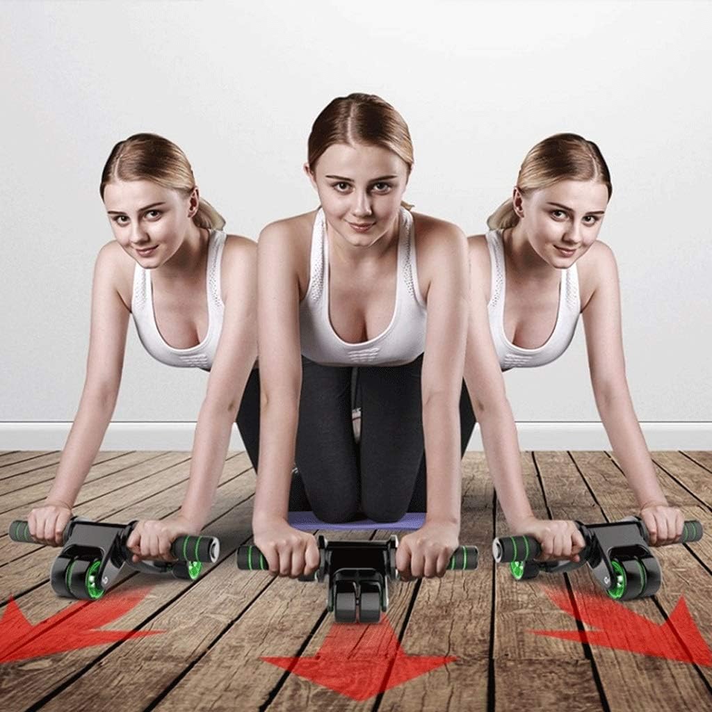 Wheel for Abdominal Exercise, Automatic 4 Foldable Abs Roller for Women Men, Muscle Training