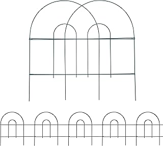 Sponsored Ad - FOREHOGAR Decorative Garden Folding Border Fence, Metal Wire Edging Flower Fence Panel 18in X20ft Outdoor P...