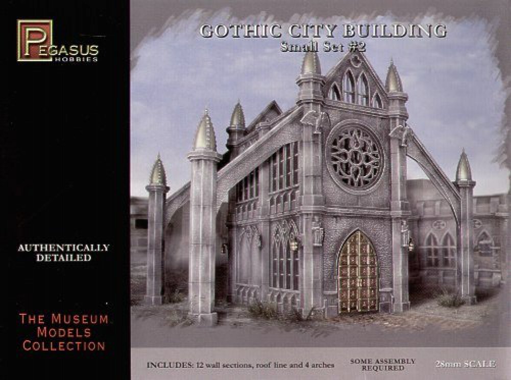 Pegasus 28mm Hist Gothic Building Resin