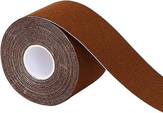GLigeT Caja de color de alta calidad para cinta de kinesiología, mejora tu equipo de fitness, 10 cm x 5 m, color marrón