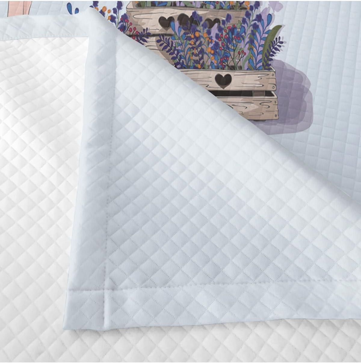 SODEF Kids Quilt Set Floral Pattern Single Size Bedspread Children and Teens Bedding Set, 2 Piece Cotton Polyester Blend - Multicolor, One Size