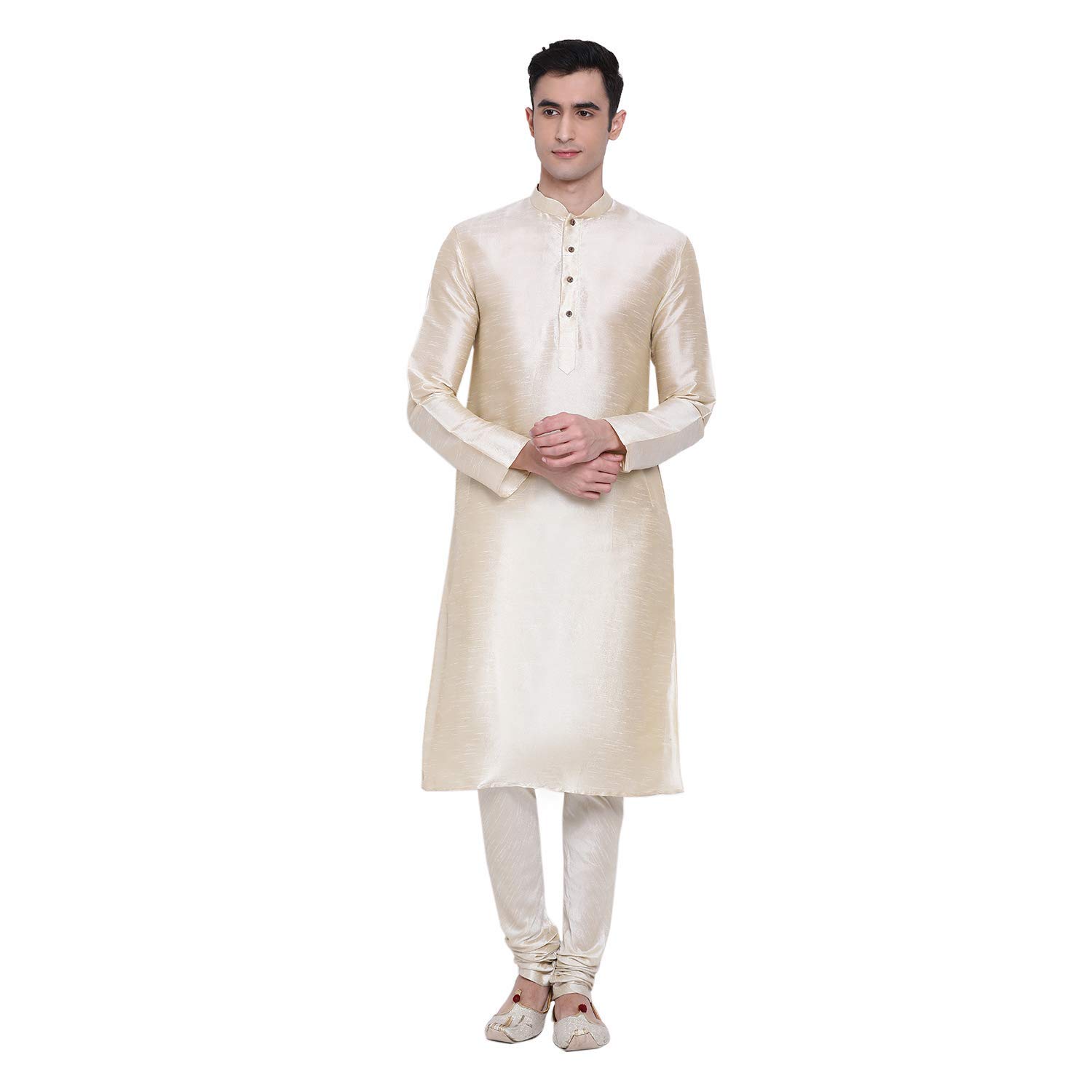 royal kurta Mens Raw Silk Kurta Pyjama Set-picture-45