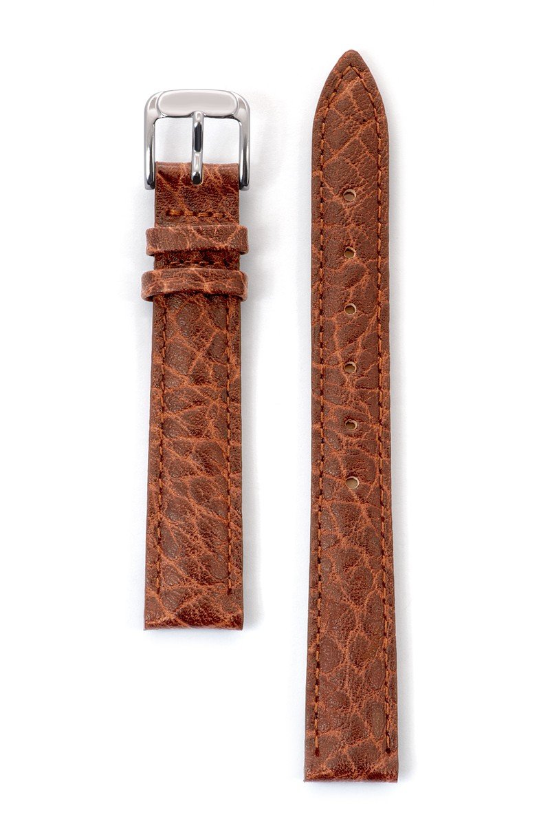 Speidel Genuine Leather Watch Band with Stainless Steel Buckle - Available in Multiple Strap Colors, Lengths & Widths 12-28MM
