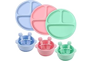 Pimoys Baby Suction Plate and Bowl Set: Mealtime Convenience for Growing Munchkins