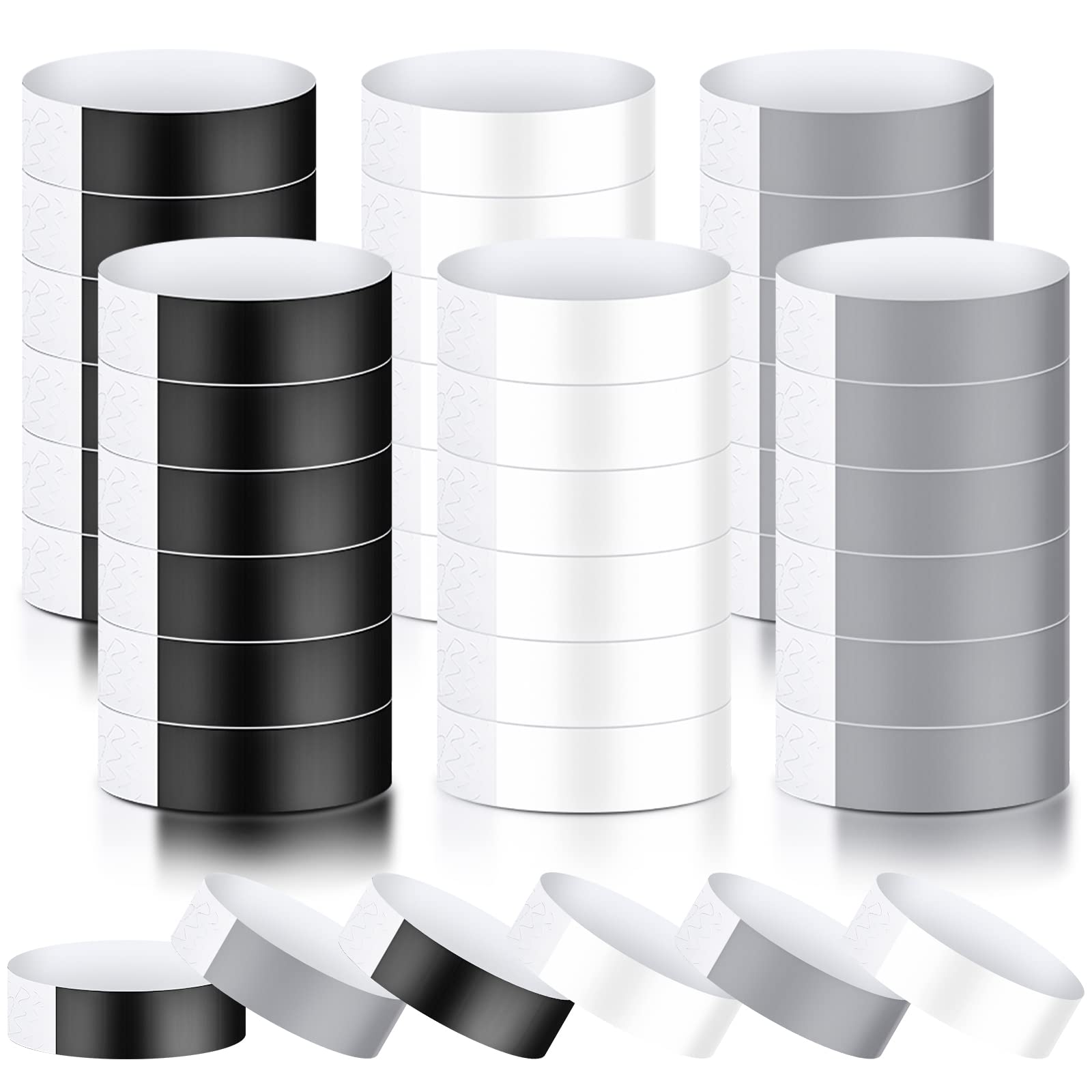 Epakh Paper Wristbands Neon Wrist Bands Waterproof Handbands for Events Lightweight Concert Wristbands Neon Colored Adhesive Wrist Band for Party