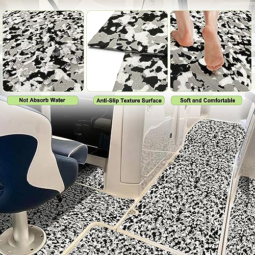 Image of Boat Flooring EVA Foam Self Adhesive Non-Slip Boat Rug Brushed Camouflage Mats Fit Fishing Boats Kayak Deck Upholstery Radiator Tops Seat Helmet Swimming Pool Platform