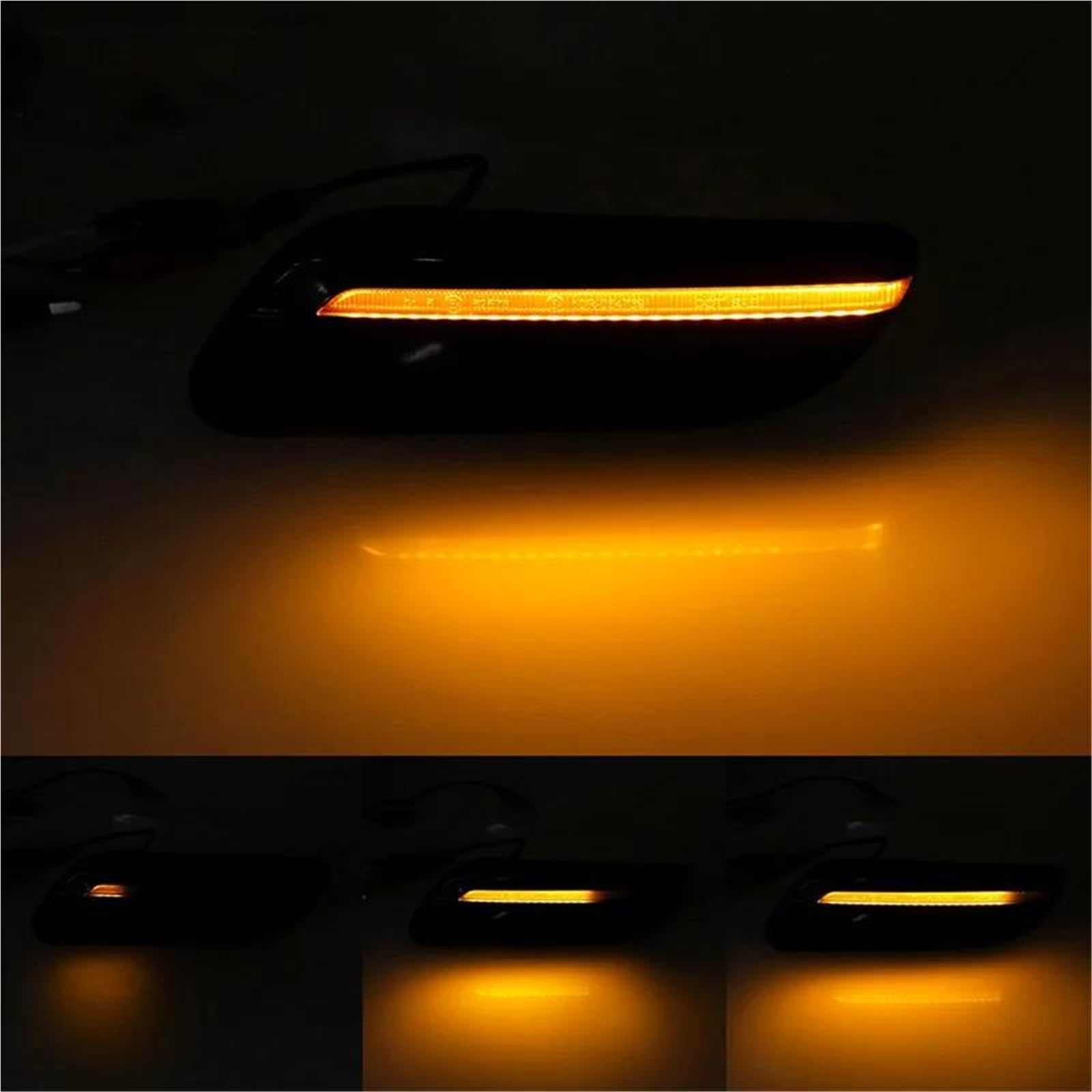 Genérico Luces Giro Indicadoras Luz LED De Posición Lateral Para Coche, Intermitente Dinámico Para Mini Para Cooper F55 F56 F57 LCI2 2014-2022. Indicador Lateral