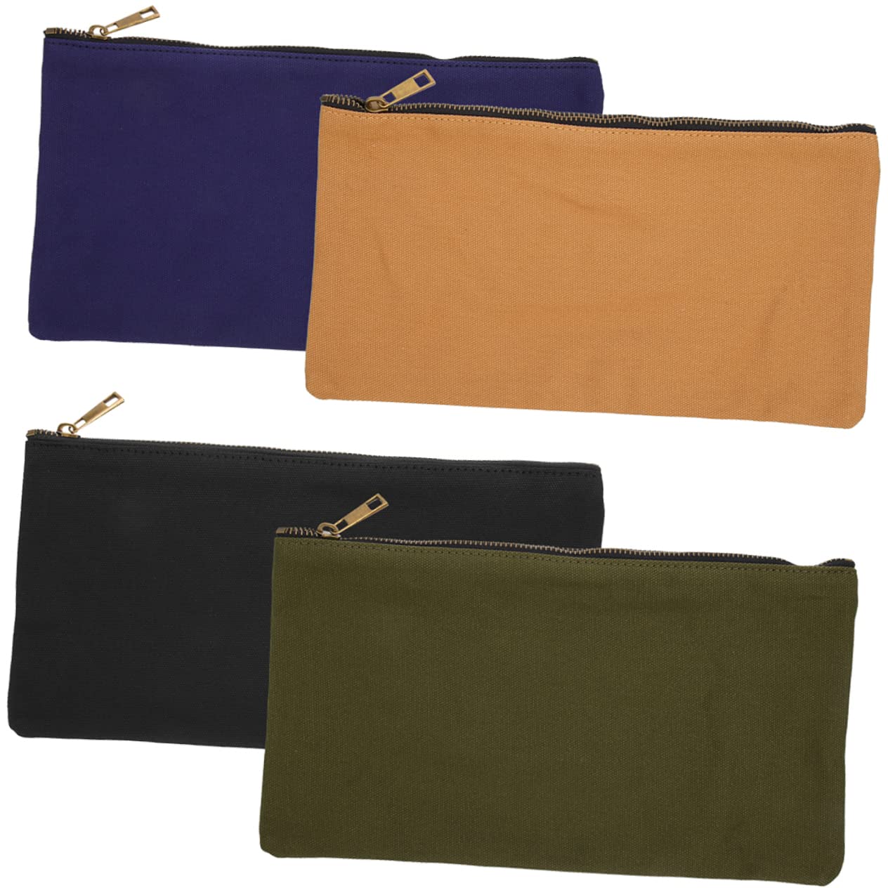 Bolsa de Herramientas de Lona Oxford Cremallera, 4 Piezas