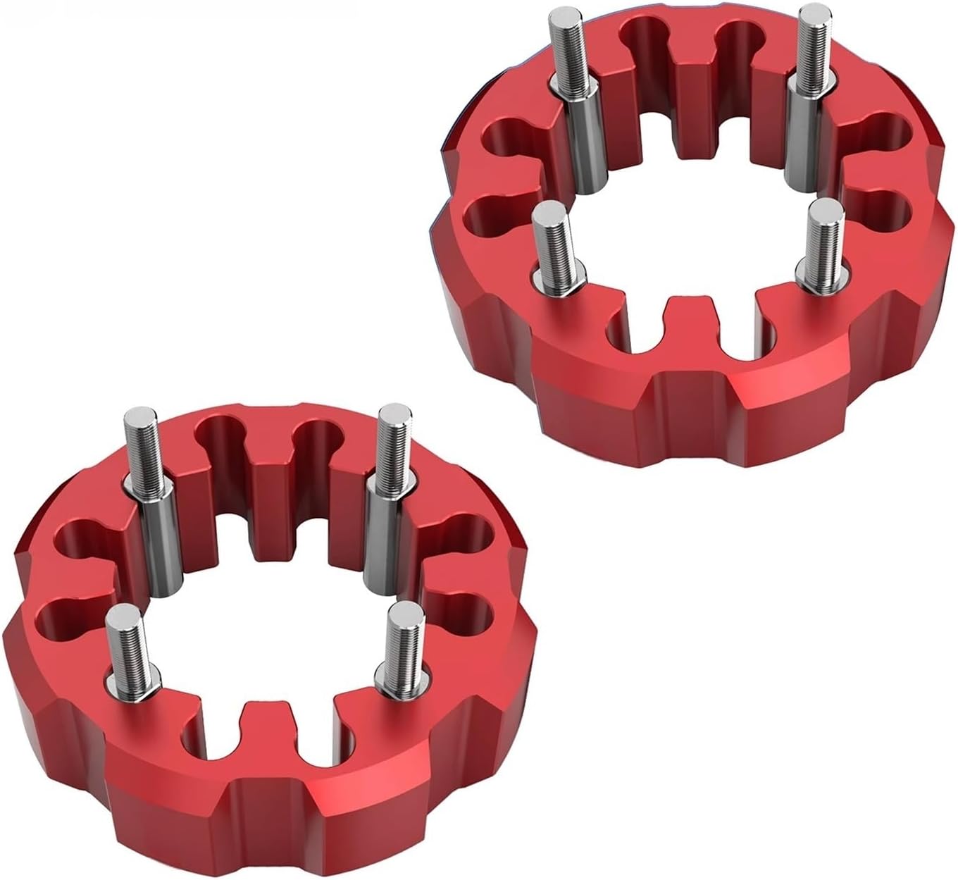 Wheel Spacers Wheel Spacers Hub for centric Spacer For Yamaha for raptor 700 Blaster 200 for warrior 350 for outlander 330 TRX450R(Red)