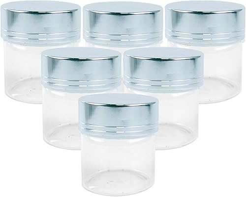 Miniatura 7 de Jarvials 6 botellas de vidrio transparente de 1.7fl oz con tapa de aluminio dorado, adecuadas para recepción de cocina, azafrán, té, almacenamiento