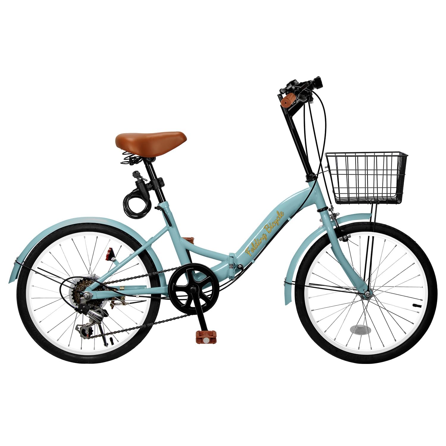 折りたたみ自転車 20インチ 高炭素鋼フレーム 2重ロック Amazon | 折畳み自転車 折りたたみ自転車 20インチ 折り畳み自転車 6段