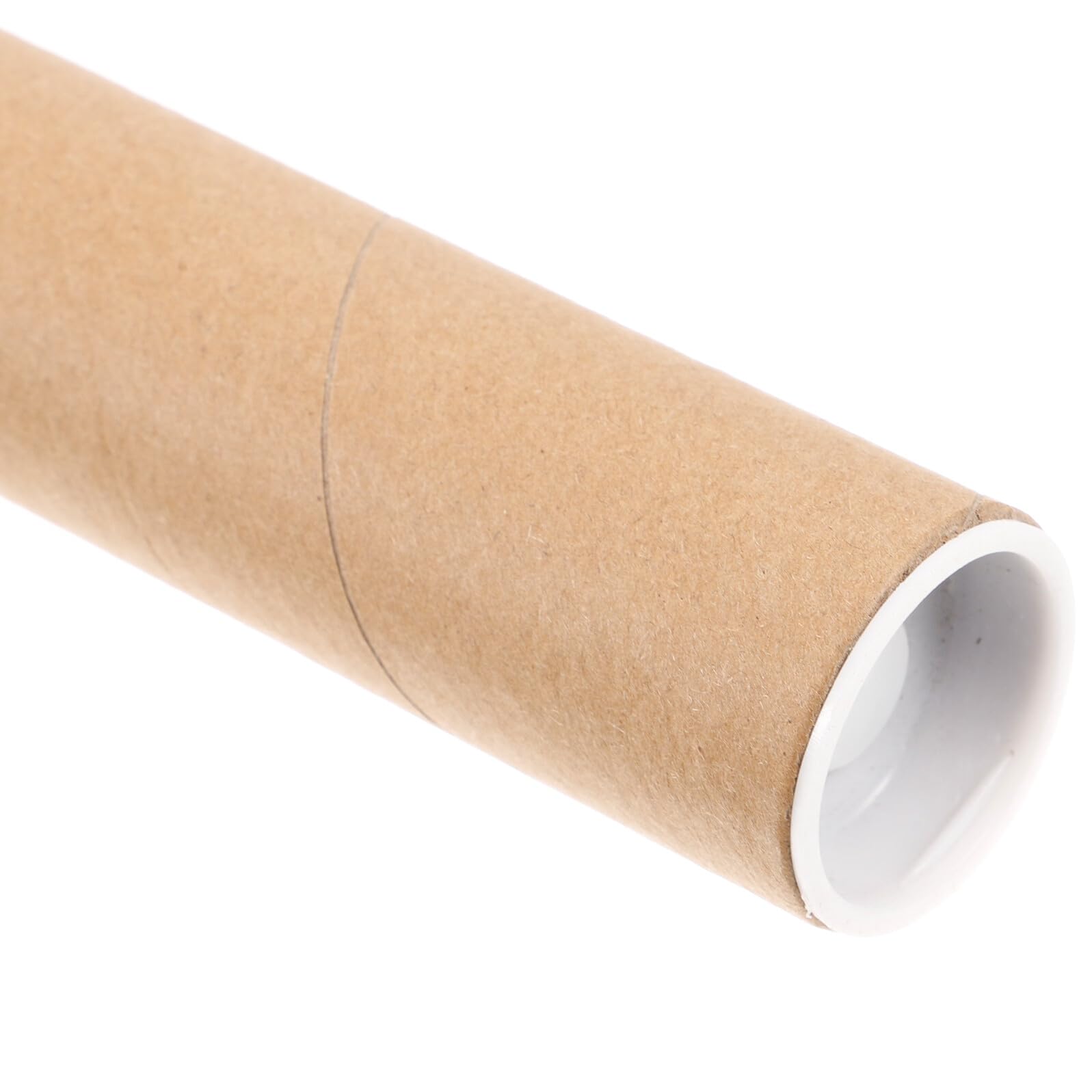 Genérico Tubo de Cartón Kraft Redondo para Guardar Pósteres 50X3 CM Tapa Papel Kraft de 2 MM de Grosor Tubo de Almacenamiento y Envío para Documentos Obras de Arte y Dibujos Adecuado