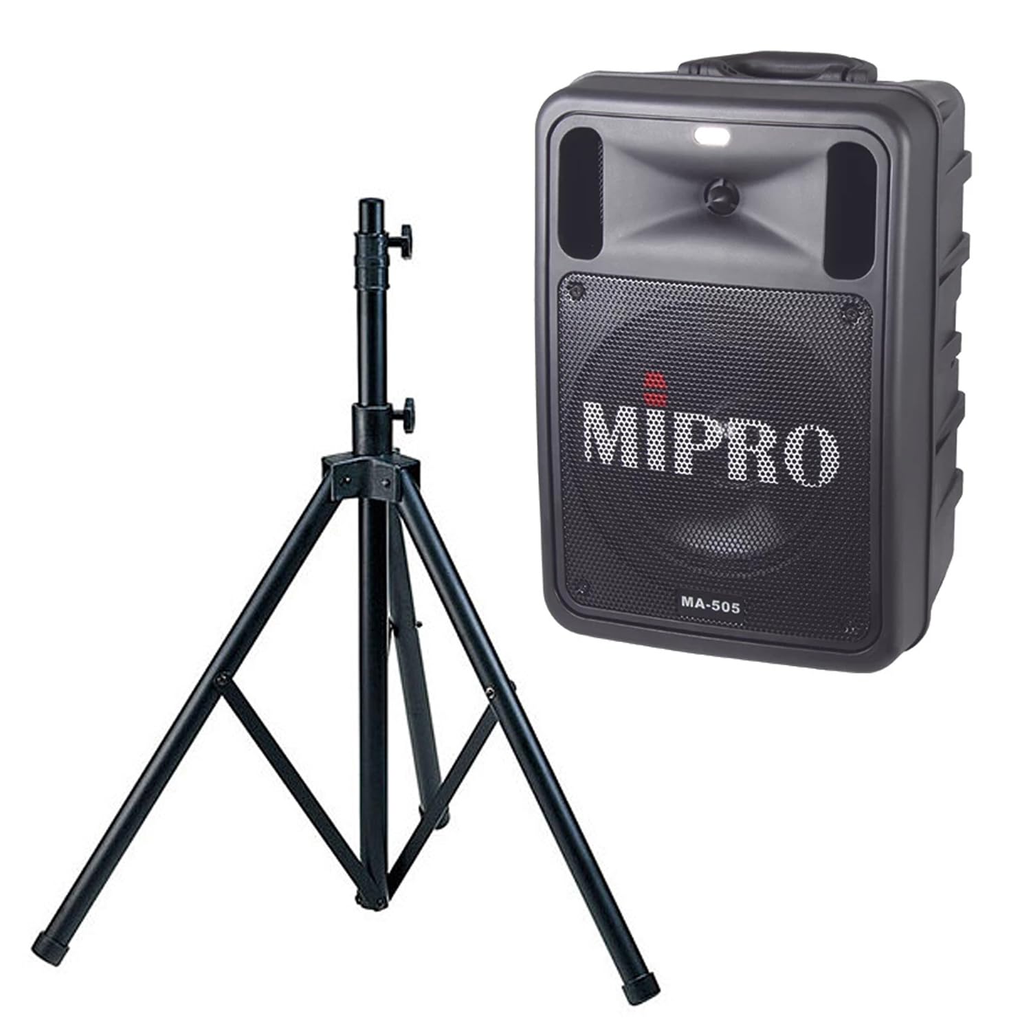 MIPRO MA-505R2 przenośny system nagłośnieniowy głośnik z akumulatorem + statyw