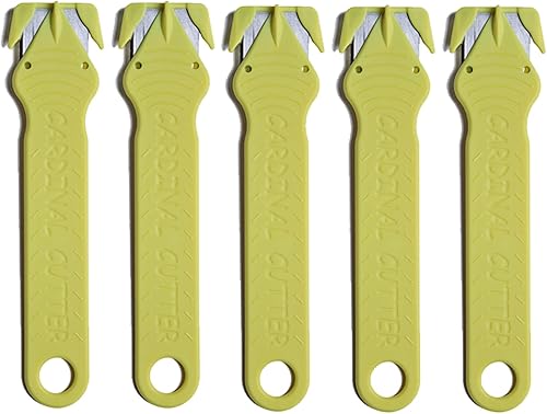 Miniatura 1 de Cardinal Cortador de caja de seguridad con hoja de acero inoxidable oculta, abridor de paquetes, cortador de plástico para caja, cartón, envoltura