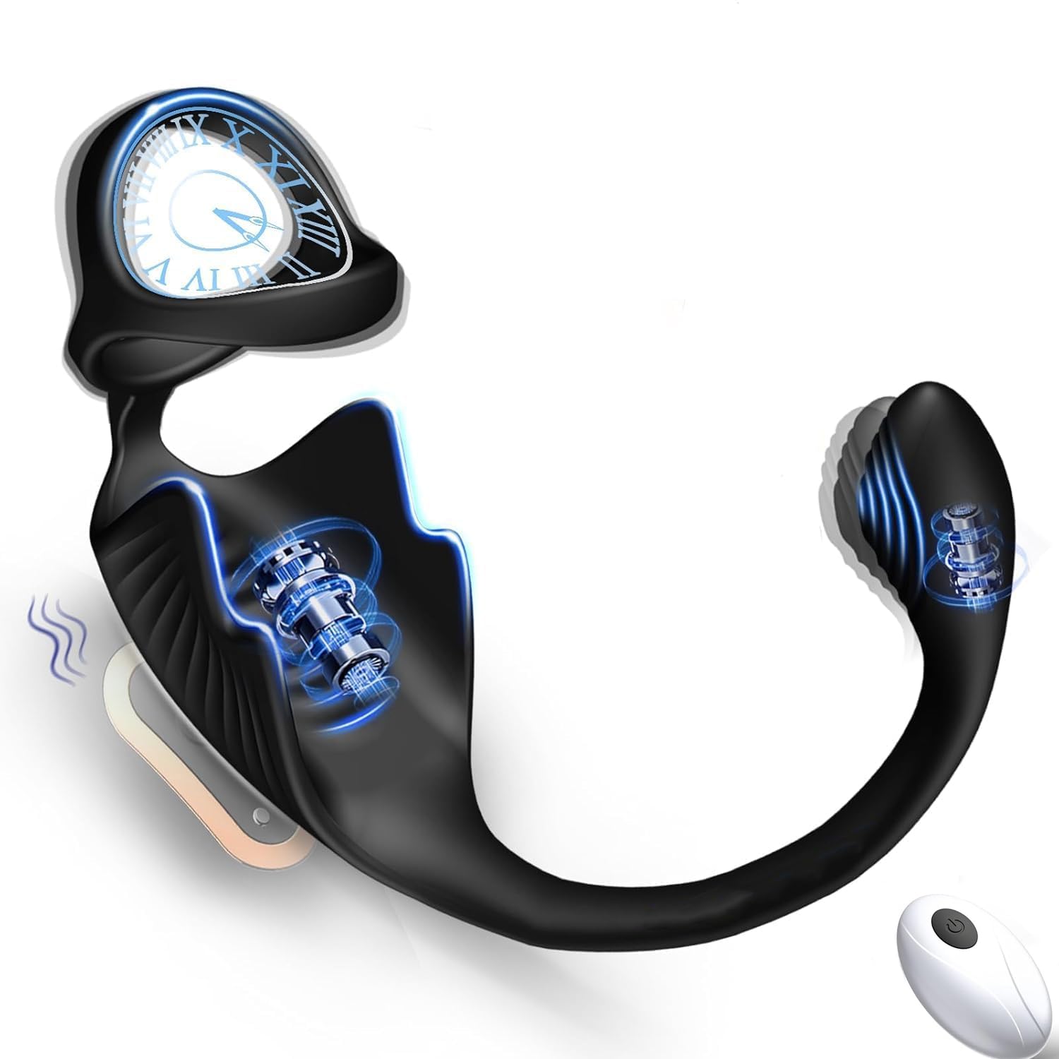 Vibrador Anal Dildo Estimulador Prostata con Anillo Vibrador, Plug Anal Vibradores para Hombres, Consoladores.. para hombre con vibración, Vibradorador Hombre Juguetes Eróticos para Pareja Sexuales