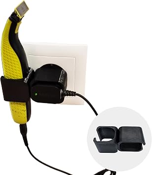Shaver Charger Mount, Shaver Holder Only Compatible with OneBlade, Shavers Organizer AccessoriesExcluding Shaver, Black