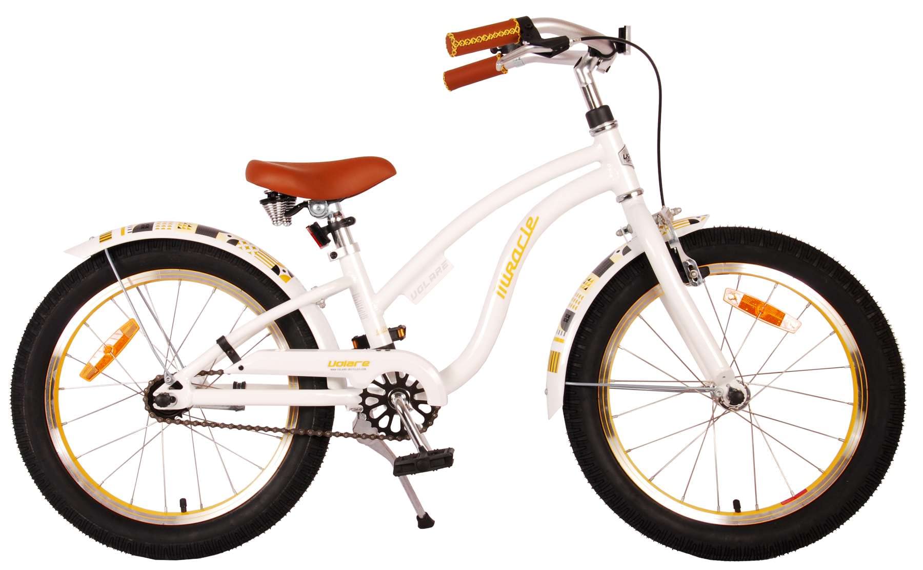 Vélo 18 pouces Volare Miracle Cruiser White 21888 robuste - 8