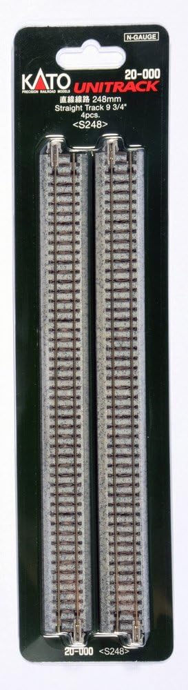 20-000 N Unitrack 248mm 9 3/4 Straight Track 4pcs