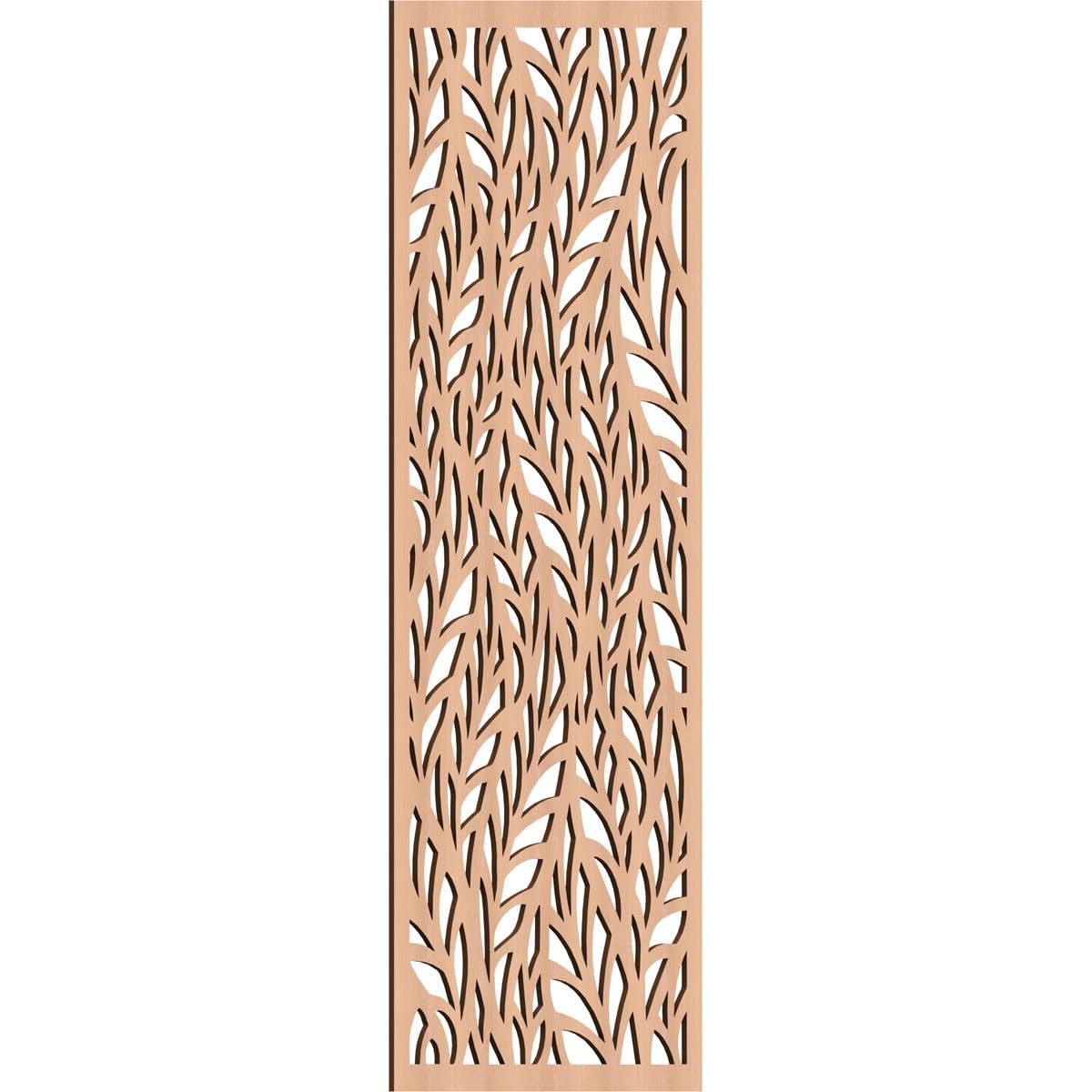 Ortonville Decorative Pierced Fretwork Wood Wall Panels, 21 3/8"W x 54 3/8"H x 1/4"T, Alder