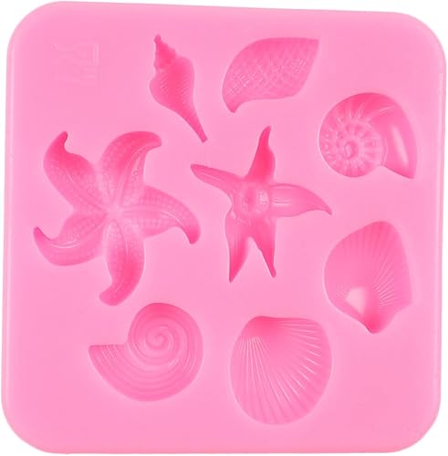 Miniatura 7 de Molde de fondant con temática marina, concha, estrella de mar, moldes de silicona para decoración de pasteles, decoración de cupcakes, chocolate,