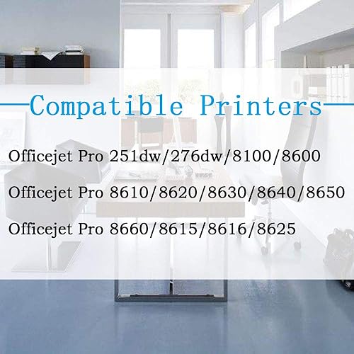 Miniatura 2 de Paquete de 5 cartuchos de tinta compatibles con Colorprint 950 951 de repuesto para impresora Hp 950XL 951XL Work con OfficeJet Pro 8600 8100 8610