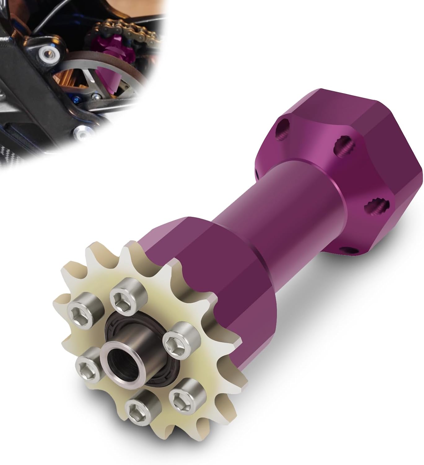 Center Shaft Sleeve for Surron Light Bee,CNC 7075 Aluminum Drive Jackshaft Jack Shaft Axle for Electric Dirt Bike Surron Light Bee X(LBX) and S(LBS)/X160/X260-Black