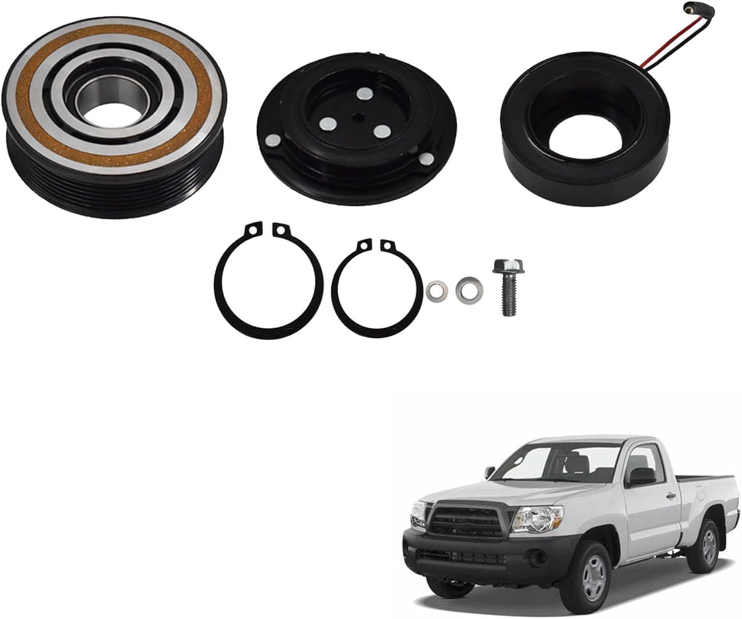 A/C Compressor Clutch Kit Replacement for Taco-ma 2005-2016 Replacement for 88410-04062