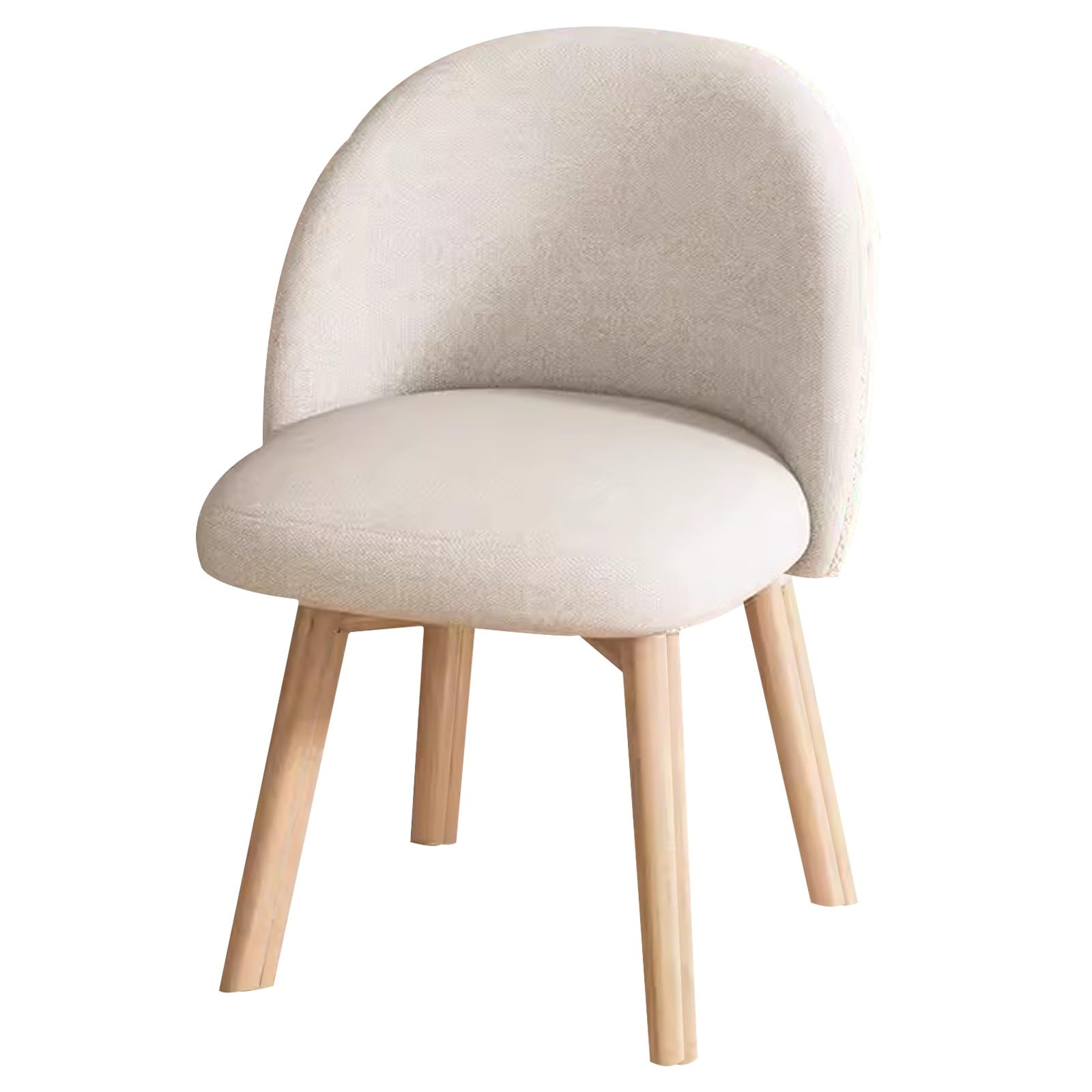 Fauteuil pour bureau et salon en coton blanc de style minimaliste et épuré