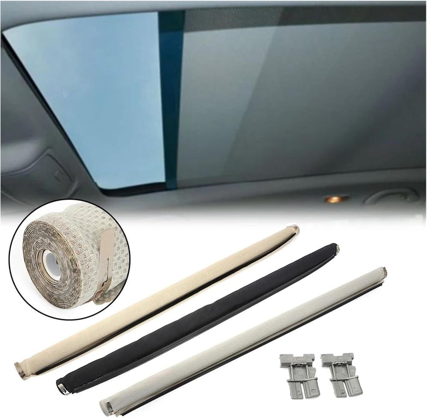 Car Sunshade for Skoda for Yeti for Superb for Leon for Alhambra 2010 2011 2012 2013 2014 2015-2019 1K9877307B Sunroof Sunshade Curtain