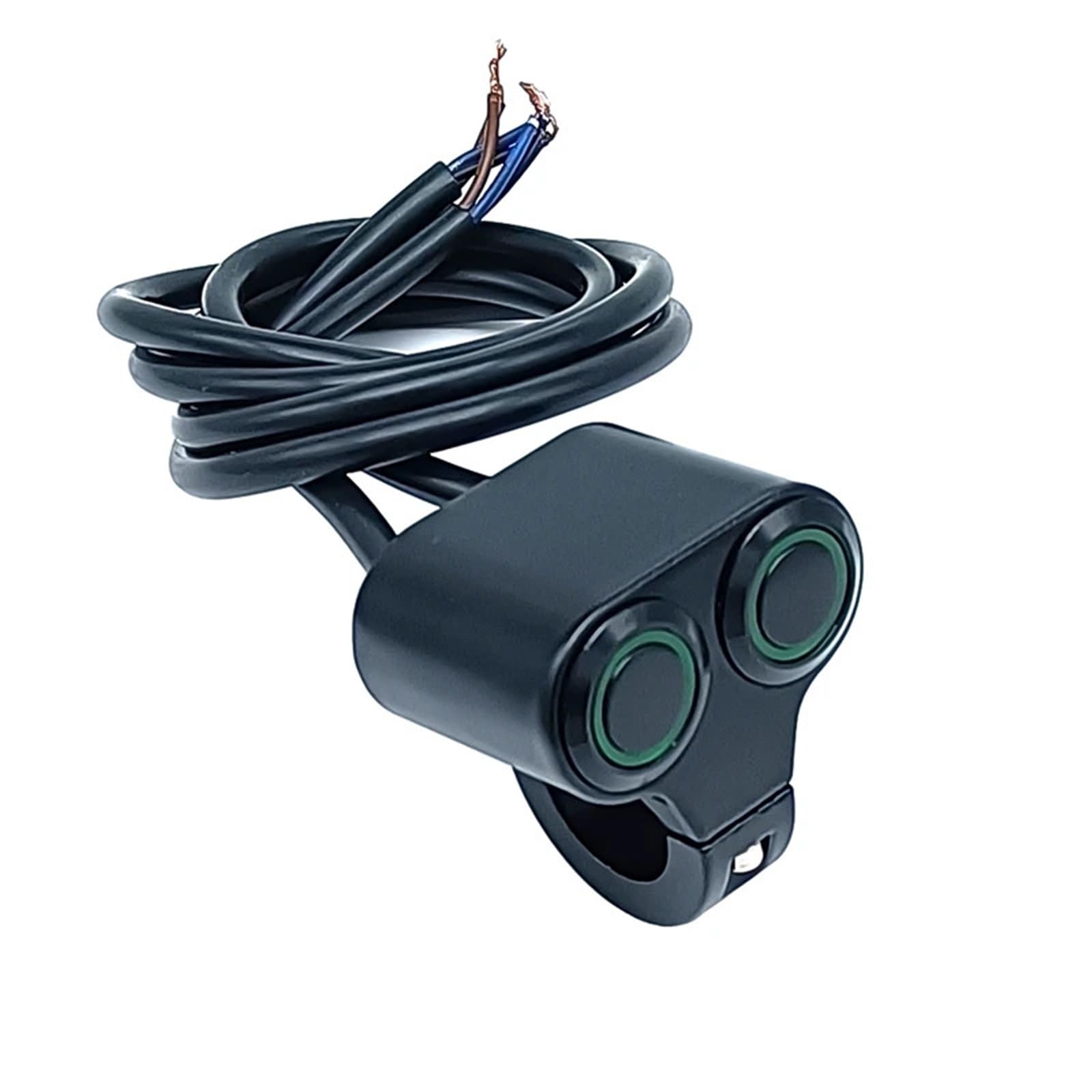 Interruptor de llave de motocicleta Interruptor de manillar motocicleta aleación aluminio, interruptores universales a prueba agua 22mm, luz antiniebla 12V, botón encendido y apagado