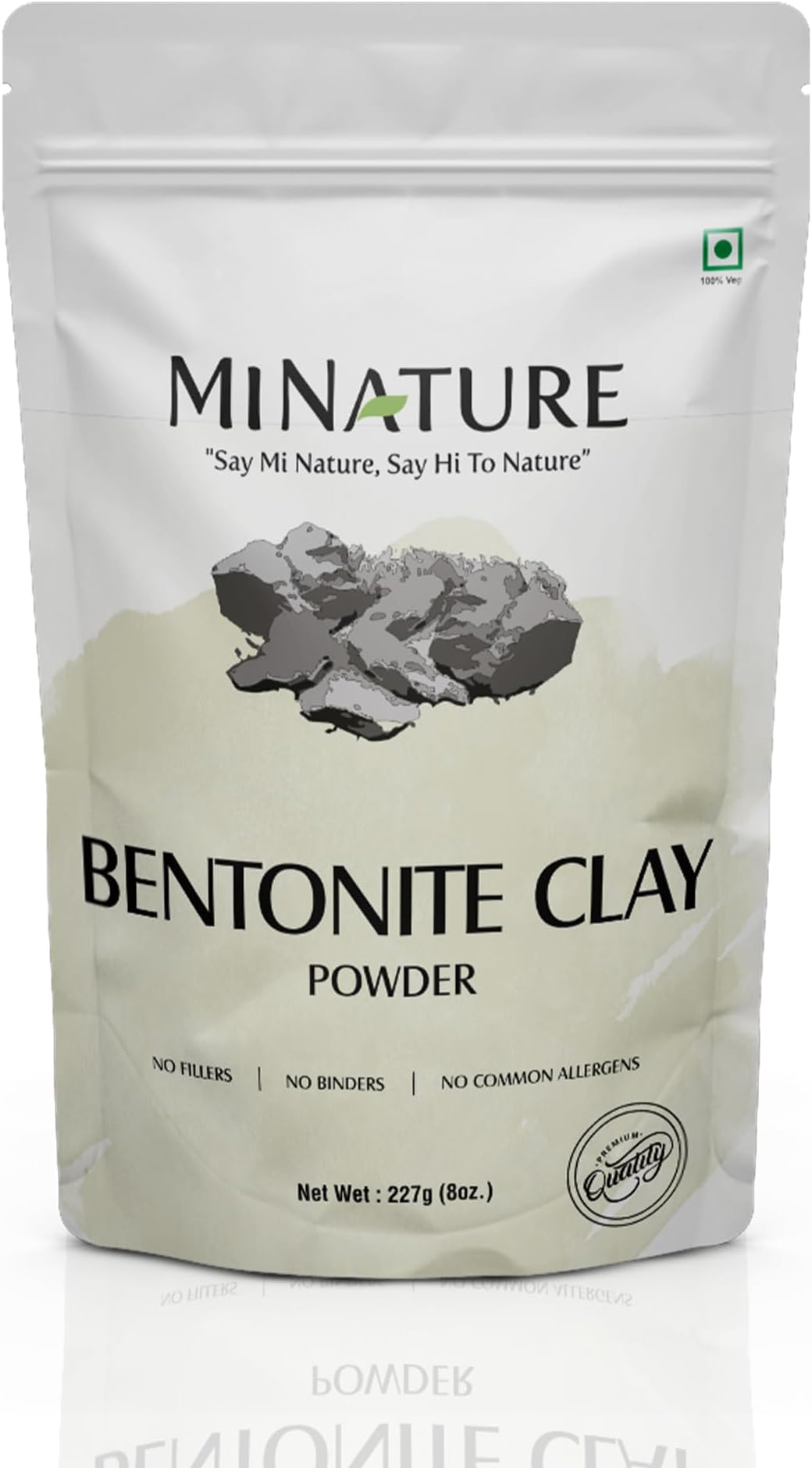 mi nature Fuller's Earth - Natural Multani Mitti Powder (HEALING CLAY) (BENTONITE CLAY) (100% NATURAL & PURE) For Skin Mask & Hair Mask
