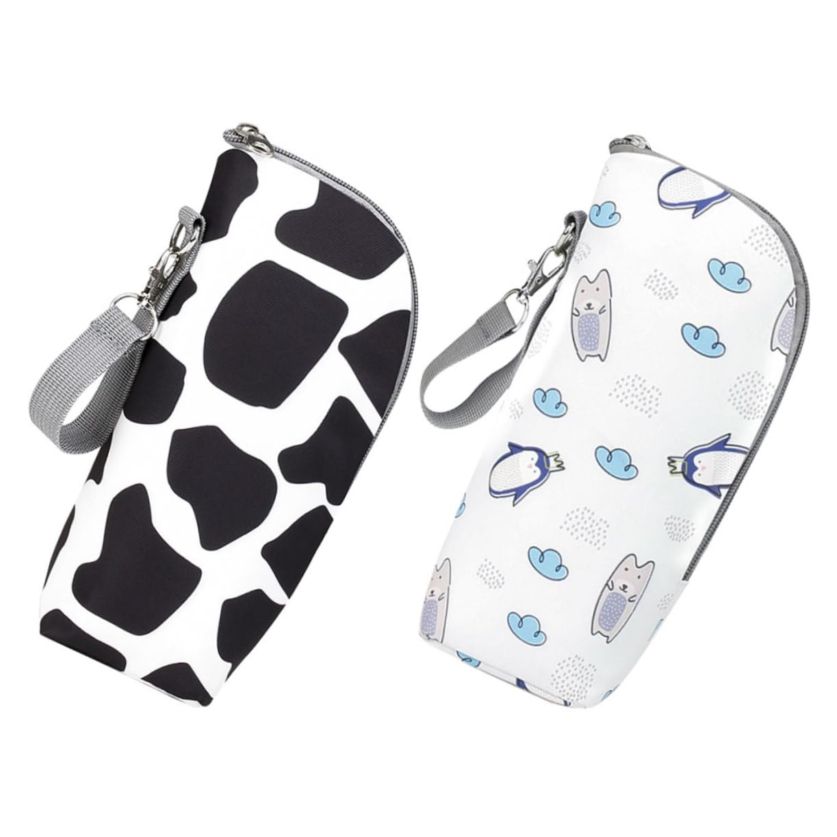 Kisangel 3 Series Bolsa para Biberones Biberón con Aislamiento Bolsa Térmica De Viaje Soporte para Biberones Calentador De Biberones para Viajes Calentador Portátil De 2 Piezas x 3