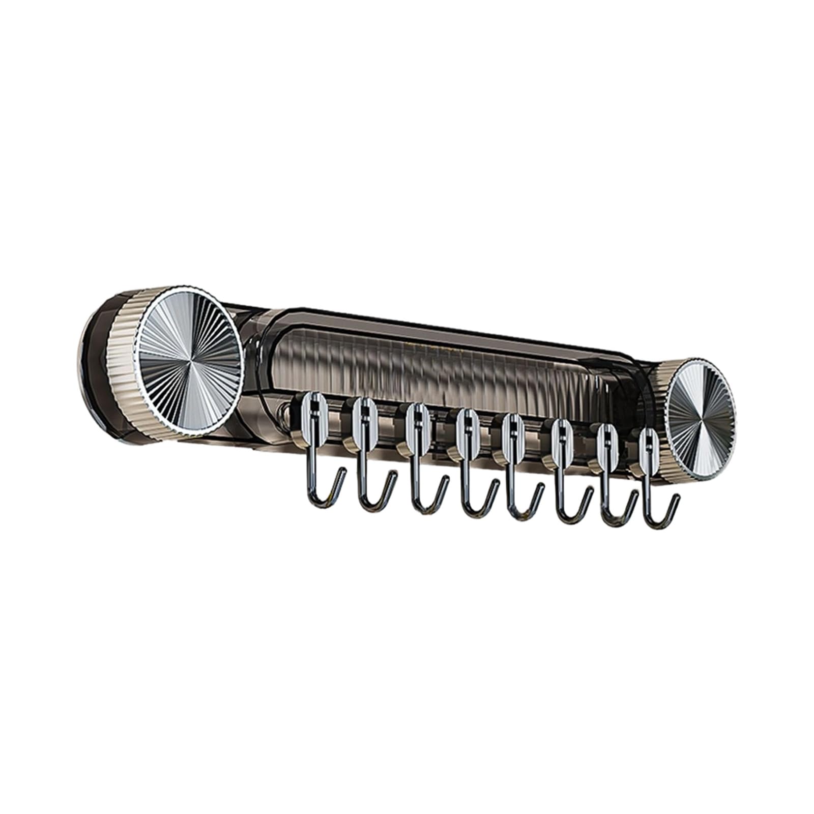 Hdoytxxm Black Powerful Suction Wall Mounted Storage Rack Hanger Space Saving Hanging Hook For Cutlery And Cooking Items Removable Wall Fasteners